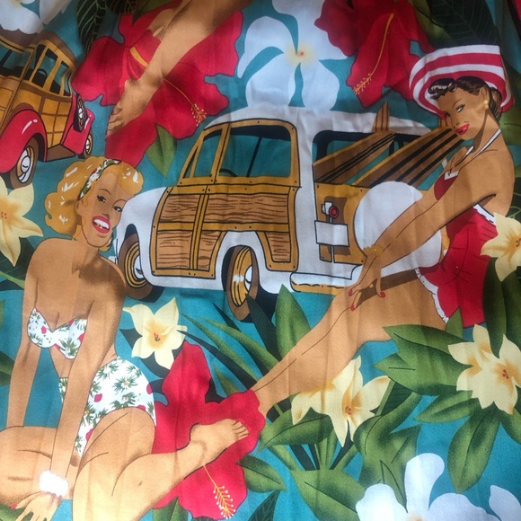 Grace Karin 1950s pinup graphics A-line skirt - Picture 7 of 7